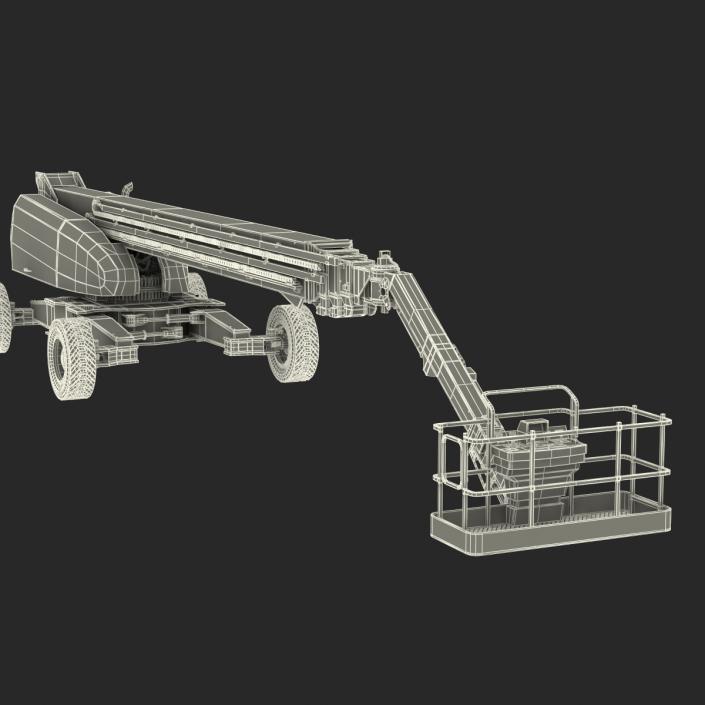 Telescopic Boom Lift JLG 1850 sj Rigged 3D model